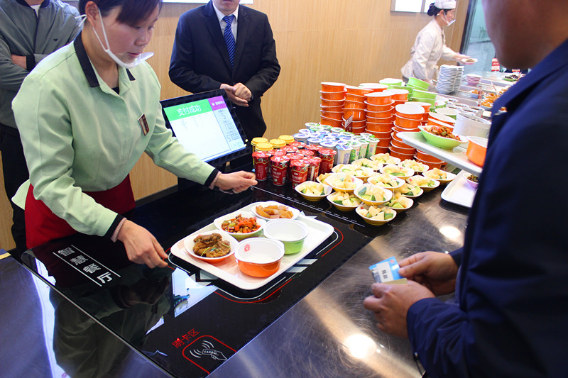 蚌埠市政府智慧餐厅使用现场