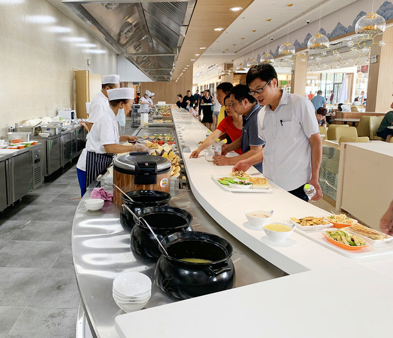 山东淄博服务区入驻新蓝智慧餐厅，新蓝智慧餐台秒结算、快收银