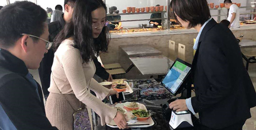 苏州方正智谷餐厅启用苏州新蓝电子智慧餐台 引领智慧餐饮结算新模式