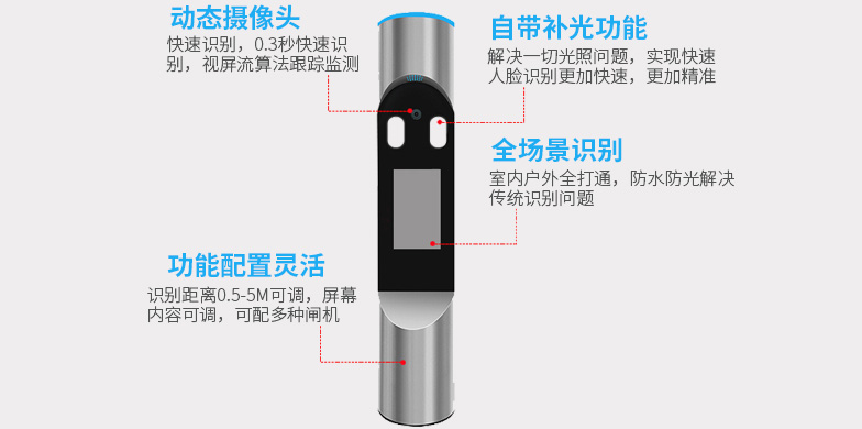 新蓝AI 竖形人脸识别终端