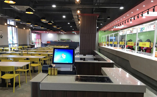 江阴大桥服务区智慧餐台使用现场